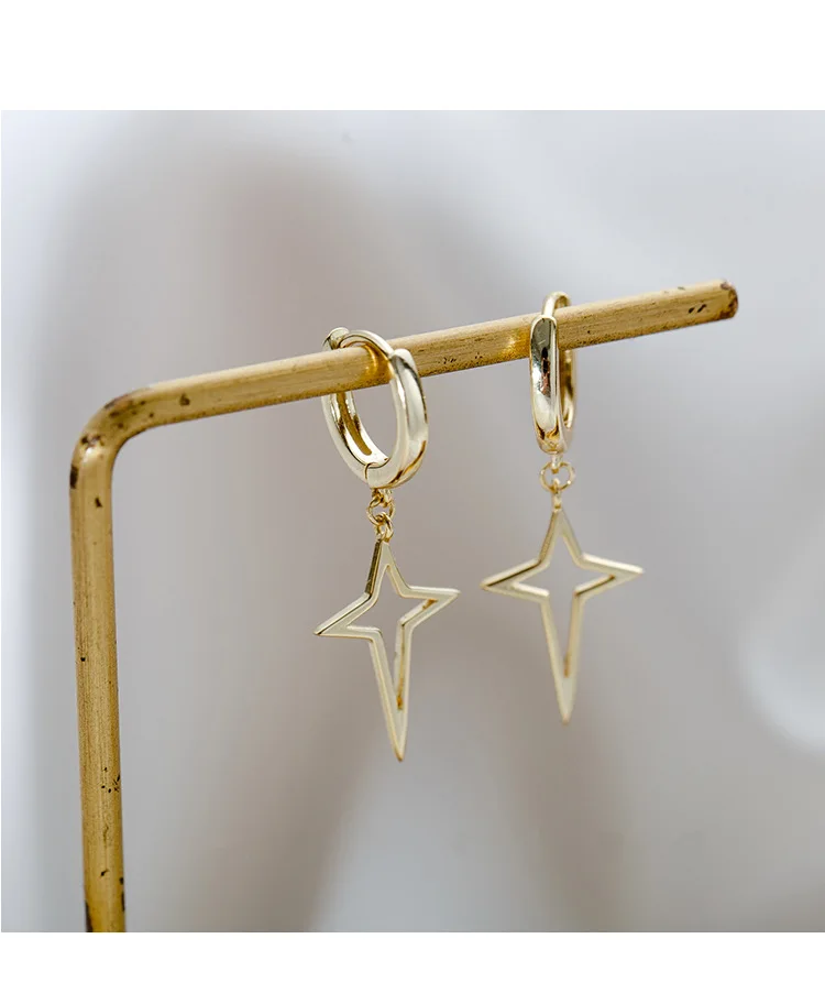 2021 New Cross 10K Gold Jewelry Earring Women Fine Aros Mujer Oreja Orecchini Bizuteria 10K Yellow Gold Drop Earrings Girls
2021 New Cross 10K Gold Jewelry Earring Women Fine Aros Mujer Oreja Orecchini Bizuteria 10K Yellow Gold Drop Earrings Girls