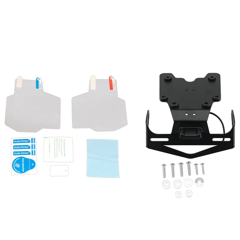 2 Set Motorcycle Accessories: 1 Set Screen Dashboard Protection & 1 Set Rear License Plate Holder With Light
2 Set Motorcycle Accessories: 1 Set Screen Dashboard Protection & 1 Set Rear License Plate Holder With Light