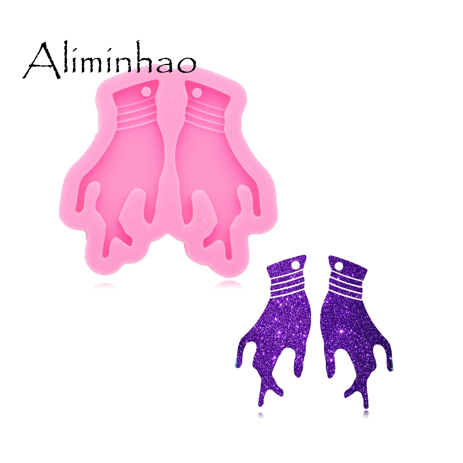 DY0921 Glossy Shiny Hand Earrings Mold, Silicone Mould for Resin Epoxy Jewellery Making, Polymer Clay Mold
DY0921 Glossy Shiny Hand Earrings Mold, Silicone Mould for Resin Epoxy Jewellery Making, Polymer Clay Mold