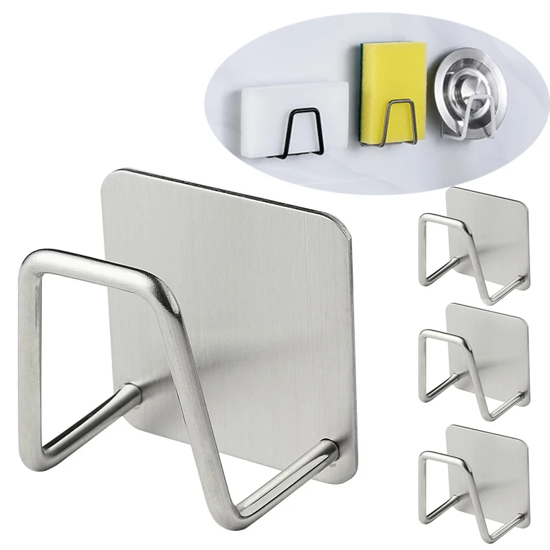 4/1PCS Kitchen Stainless Steel Sponges Holder Drain Drying Rack Adhesive Sink Kitchen Accessories Storage Organizer Gadgets
4/1PCS Kitchen Stainless Steel Sponges Holder Drain Drying Rack Adhesive Sink Kitchen Accessories Storage Organizer Gadgets