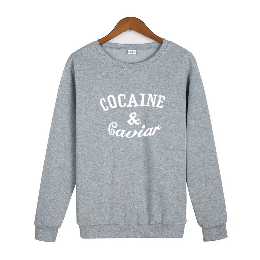 2020 New Cocaina Caviar Men's Sweatshirt Letter Print Round Neck Casual Hip Hop Street Trend Pullover Men and Women Same Style
2020 New Cocaina Caviar Men's Sweatshirt Letter Print Round Neck Casual Hip Hop Street Trend Pullover Men and Women Same Style