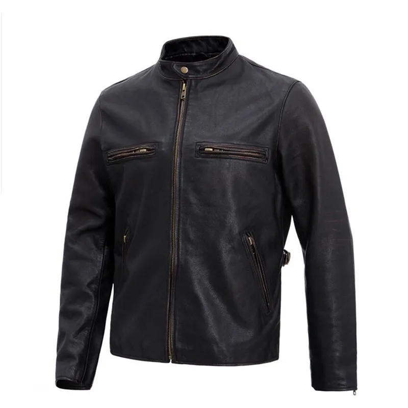 Brown 2020 Vintage Men Slim Fit Biker's Leather Jacket Plus Size 6XLL Genuine Cowhide Autumn Motorcycle Coat FREE SHIPPING
Brown 2020 Vintage Men Slim Fit Biker's Leather Jacket Plus Size 6XLL Genuine Cowhide Autumn Motorcycle Coat FREE SHIPPING