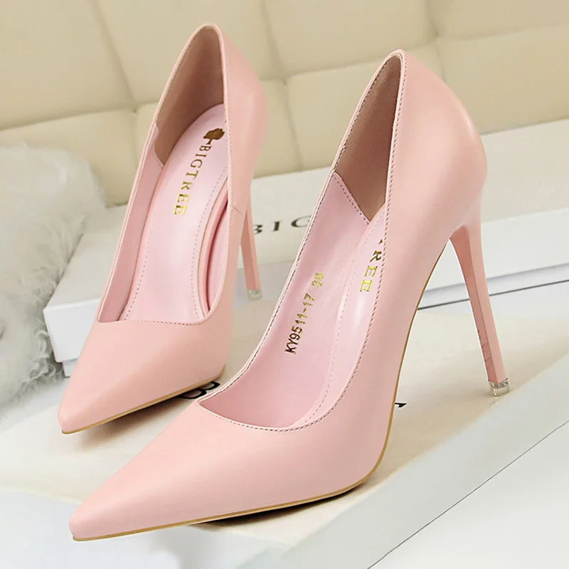 BIGTREE Shoes Women Pumps Fashion High Heels Shoes Black Pink White Shoes Women Wedding Shoes Ladies Stiletto Women Heels 2021
BIGTREE Shoes Women Pumps Fashion High Heels Shoes Black Pink White Shoes Women Wedding Shoes Ladies Stiletto Women Heels 2021