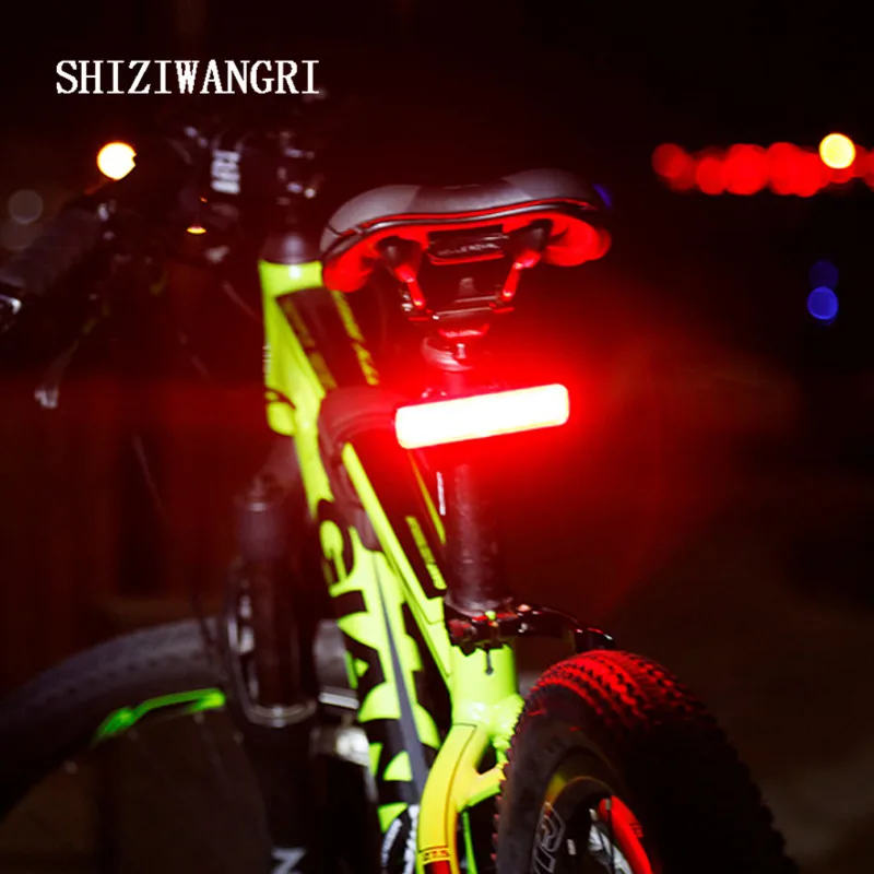 Фото SHIZIWANGRI светодиодный велосипедный светильник s USB Перезаряжаемый задний