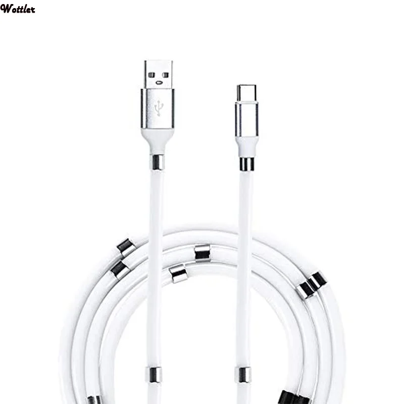 Retractable Storage Magnetic Charging Cable Magic Rope Charger Cable Fast Charging Compatible For iphone Type-C Android Phones
Retractable Storage Magnetic Charging Cable Magic Rope Charger Cable Fast Charging Compatible For iphone Type-C Android Phones