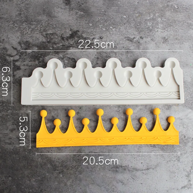 1PC Crown Silicone Mold Fondant Mold Cake Decorating Tools Chocolate Mold