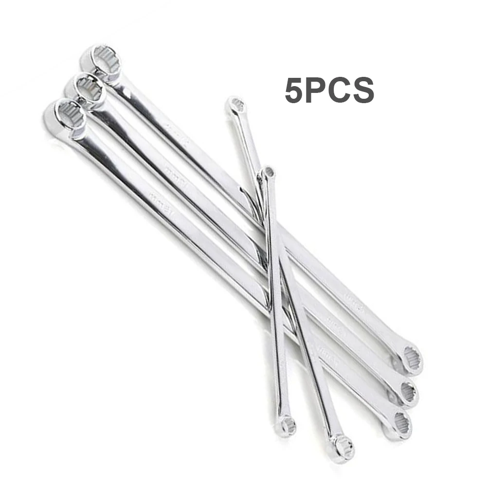 5 PCS Ratchet Wrench Set Quality Chromium-Vanadium Alloy Steel Double Ring Box End Aviation Wrench Strong Power Long Spanner
5 PCS Ratchet Wrench Set Quality Chromium-Vanadium Alloy Steel Double Ring Box End Aviation Wrench Strong Power Long Spanner