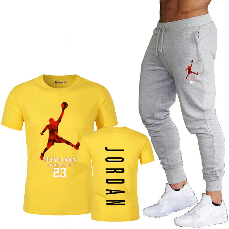 2021 summer new T-shirt + sports pants casual 2 piece combination, men's casual suits, men's sports suits
2021 summer new T-shirt + sports pants casual 2 piece combination, men's casual suits, men's sports suits