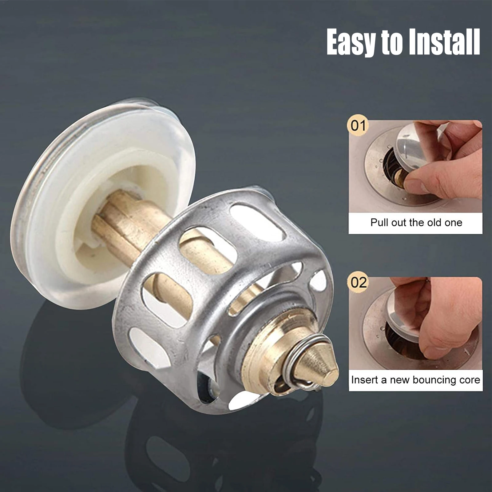 Universal Wash Basin Bounce Drain Filter Bathroom Sink Drain Plug With Basket Sink Drain Stopper Kitchen Sink Strainer Tools
Universal Wash Basin Bounce Drain Filter Bathroom Sink Drain Plug With Basket Sink Drain Stopper Kitchen Sink Strainer Tools