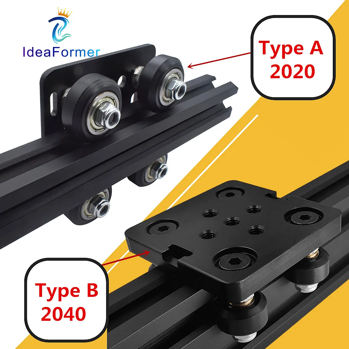 1 Set 3D Printer Parts Openbuilds V gantry plate set special slide plate pulley for 2020/2040 V-slot aluminum profiles wheels. 
1 Set 3D Printer Parts Openbuilds V gantry plate set special slide plate pulley for 2020/2040 V-slot aluminum profiles wheels.
