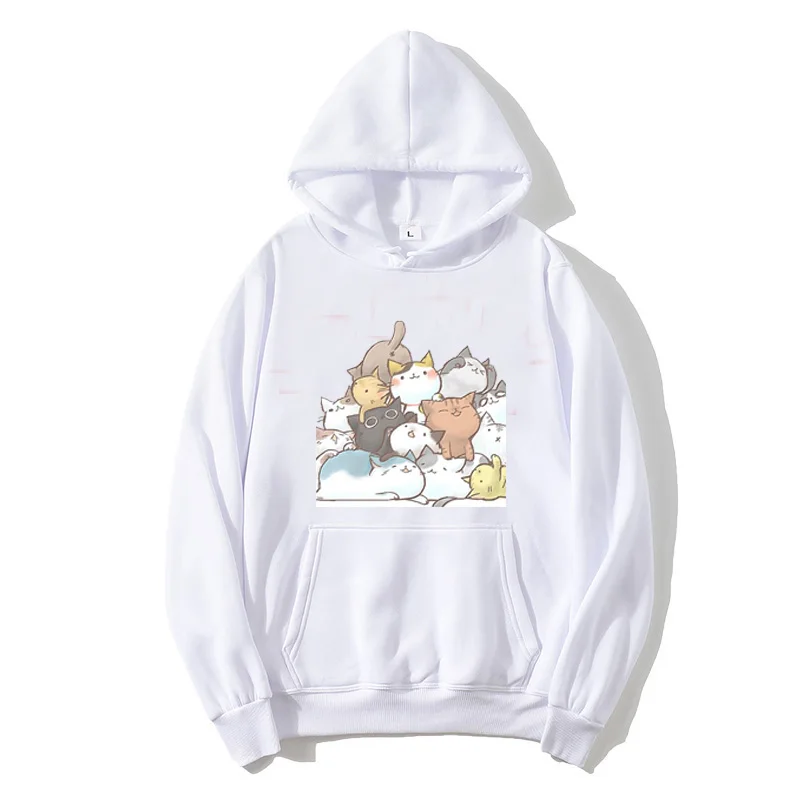 Men's Loose Hoodie Cat printed Long Sleeve Black Oversized Men's Pullover Sweatshirt 
Men's Loose Hoodie Cat printed Long Sleeve Black Oversized Men's Pullover Sweatshirt
