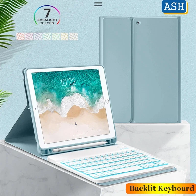 ASH 7 Colors Backlit Detachable Keyboard Case For iPad 10.2 9th 8th 7th Air 4 3 2 1 Pro 11 2021 9.7 Mini 6 5 Smart Leather Cover
ASH 7 Colors Backlit Detachable Keyboard Case For iPad 10.2 9th 8th 7th Air 4 3 2 1 Pro 11 2021 9.7 Mini 6 5 Smart Leather Cover