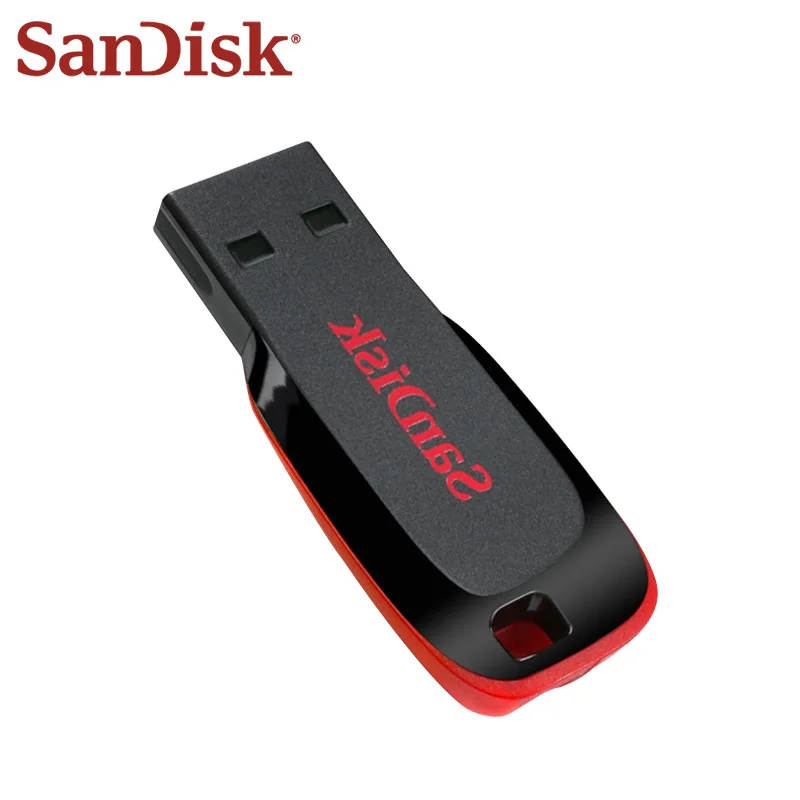 100% Оригинальный флеш накопитель SanDisk Cruzer Blade CZ50 USB 128 2 0 ГБ 64 32 16 ГБ|usb microcope|usbusb long |