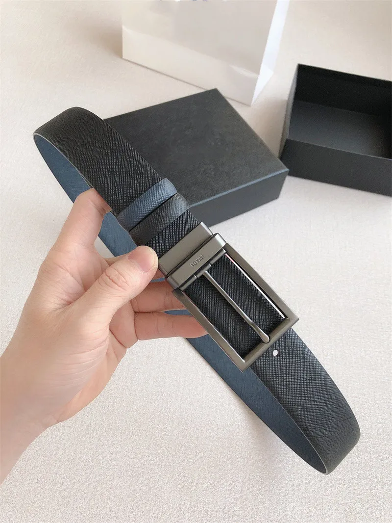 High quality men's belt, black cow leather belt, luxury brand, double-sided wearable rotary pin buckle, 3.5cm
High quality men's belt, black cow leather belt, luxury brand, double-sided wearable rotary pin buckle, 3.5cm