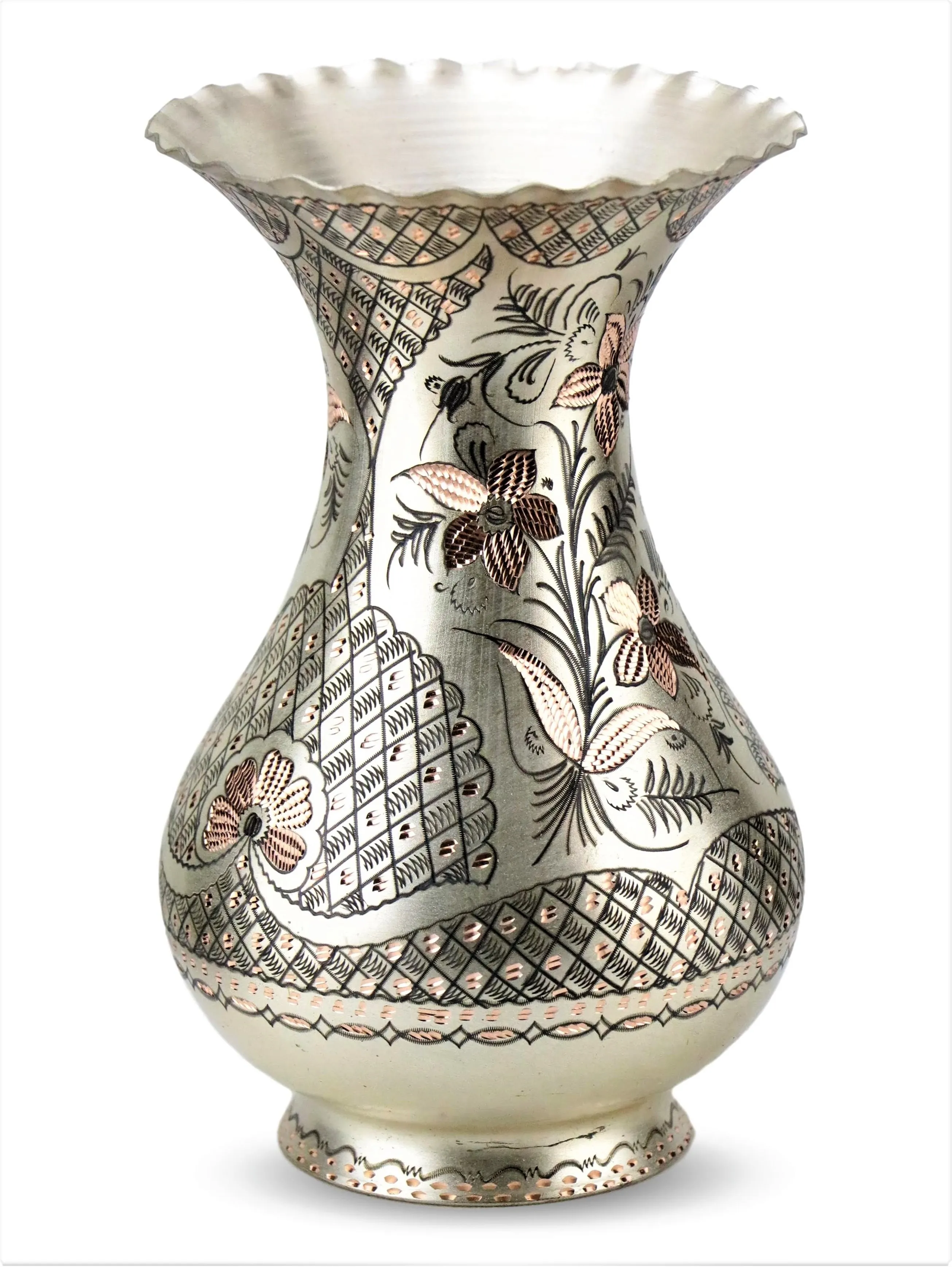 Morya Copper Flower Vase Home Ornament Decoration Pot Living Room Nordic Style Handicraft Handmade European Wedding Gift 25 cm
Morya Copper Flower Vase Home Ornament Decoration Pot Living Room Nordic Style Handicraft Handmade European Wedding Gift 25 cm