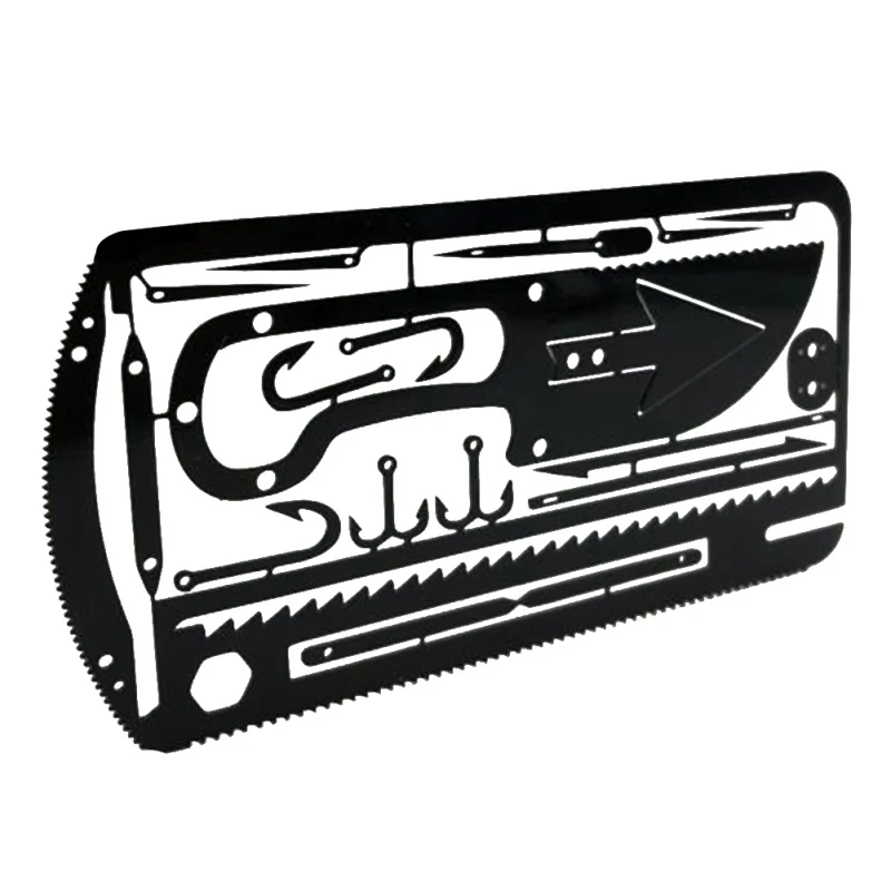 Portable Fishing Card Multifunctional Outdoor Survival Tool Hunting Emergency Camping Survival EDC Metal Kit
Portable Fishing Card Multifunctional Outdoor Survival Tool Hunting Emergency Camping Survival EDC Metal Kit