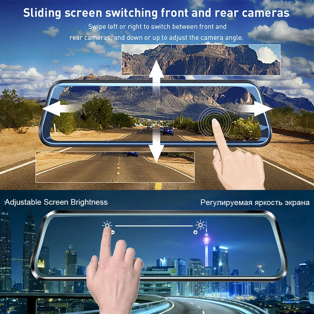 HGDO H30 12" Stream Rearview Mirror Camera Car DVR Full HD Dash cam Touch screen 1080P dvr Dual Lens Video Recorder Autoregister
HGDO H30 12" Stream Rearview Mirror Camera Car DVR Full HD Dash cam Touch screen 1080P dvr Dual Lens Video Recorder Autoregister