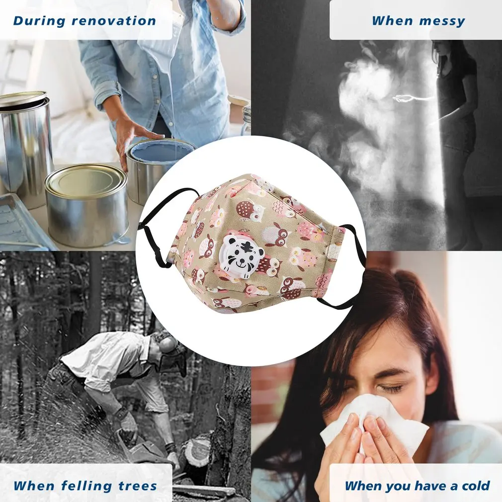 Children mask cotton PM2.5 mask with 1 filter activated carbon protective mask with breathing valve replaceable mask pads
Children mask cotton PM2.5 mask with 1 filter activated carbon protective mask with breathing valve replaceable mask pads
