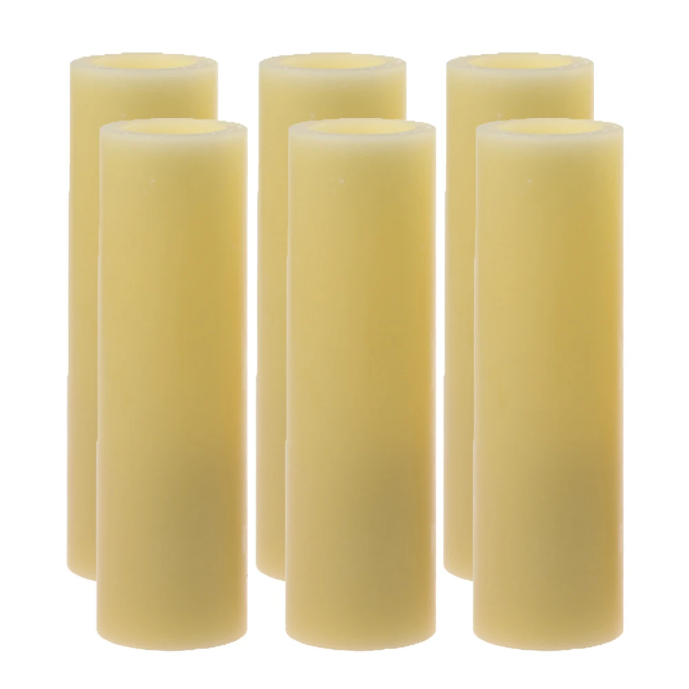 Set of 4 Votive Pillar Real Wax Flameless LED Battery Operated Flickering Electric CandlesHome Decoration,2x6'',Ivory
Set of 4 Votive Pillar Real Wax Flameless LED Battery Operated Flickering Electric CandlesHome Decoration,2x6'',Ivory