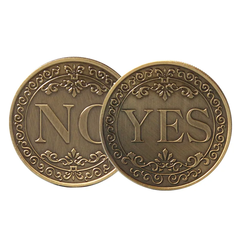 Yes/No Commemorative Coin Destiny Decision Commemorative Medal Challenge Coin Bronze Coin
Yes/No Commemorative Coin Destiny Decision Commemorative Medal Challenge Coin Bronze Coin