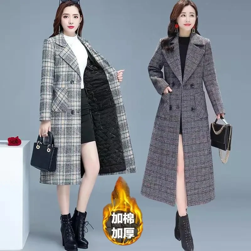 Houndstooth Woolen Coat Women's Long Section Over The Knee 2021 Autumn Winter New Thick Plaid Was Thin Woolen Coat Tide Commuter
Houndstooth Woolen Coat Women's Long Section Over The Knee 2021 Autumn Winter New Thick Plaid Was Thin Woolen Coat Tide Commuter