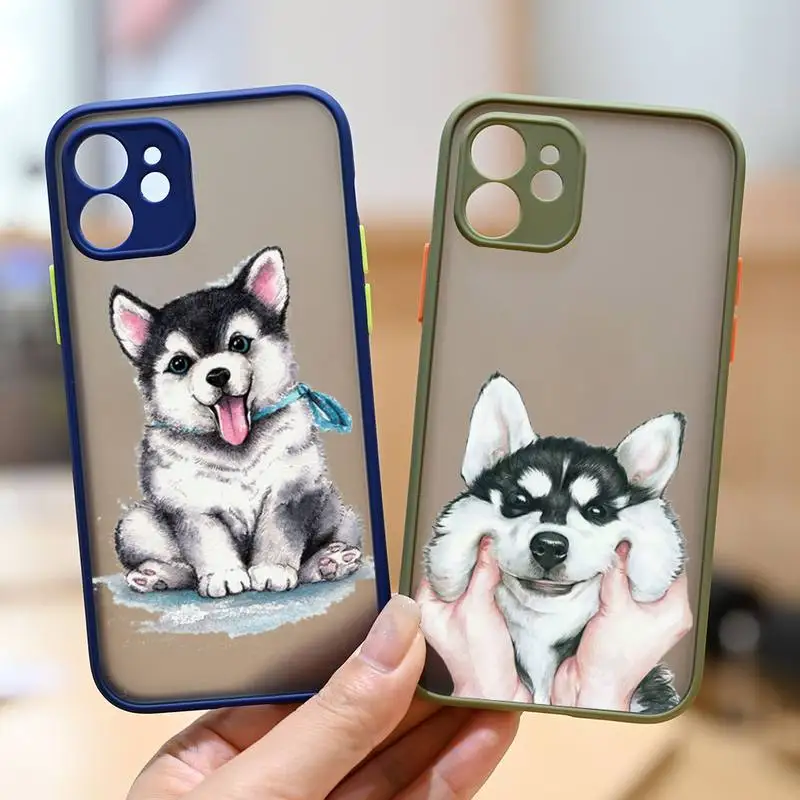 Husky Kawaii Wolf cute Phone Case matte transparent Funda For Army Green iPhone 7 8 x xs xr 11 12 13 pro plus max mini Clear
Husky Kawaii Wolf cute Phone Case matte transparent Funda For Army Green iPhone 7 8 x xs xr 11 12 13 pro plus max mini Clear