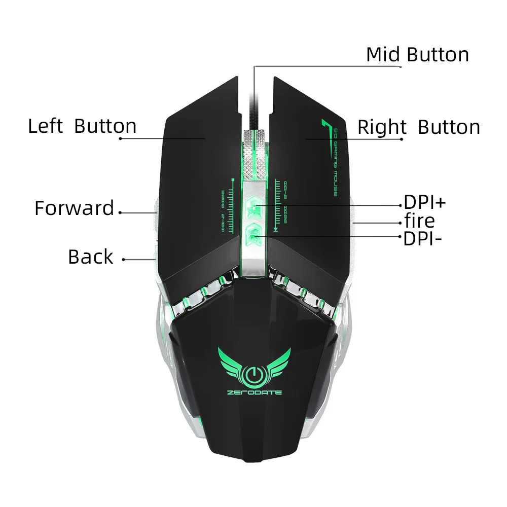 Silver Eagle Machinery Gaming Mouse Cable Computer Desktop Laptop Universal Silent Mute Mouse G5 Machinery Gaming Mouse Cable
Silver Eagle Machinery Gaming Mouse Cable Computer Desktop Laptop Universal Silent Mute Mouse G5 Machinery Gaming Mouse Cable