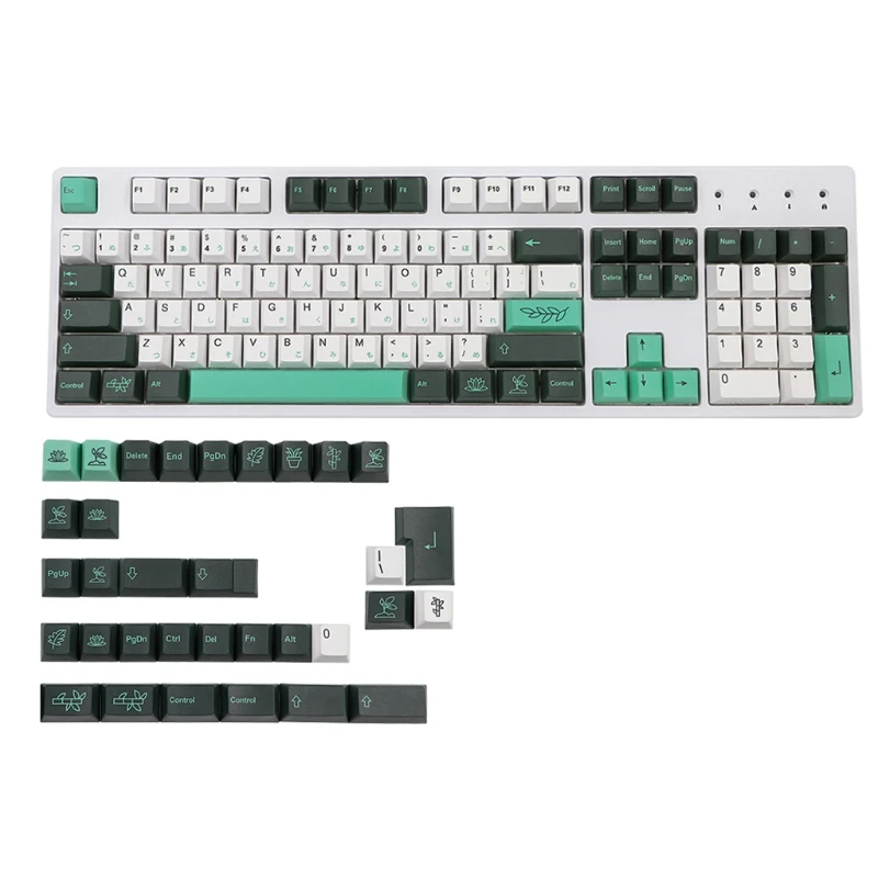 137 Keys/set Cherry Profile Botanical Keycap PBT Dye Sublimation Key Caps For Mechanical Keyboard With ISO Enter
137 Keys/set Cherry Profile Botanical Keycap PBT Dye Sublimation Key Caps For Mechanical Keyboard With ISO Enter