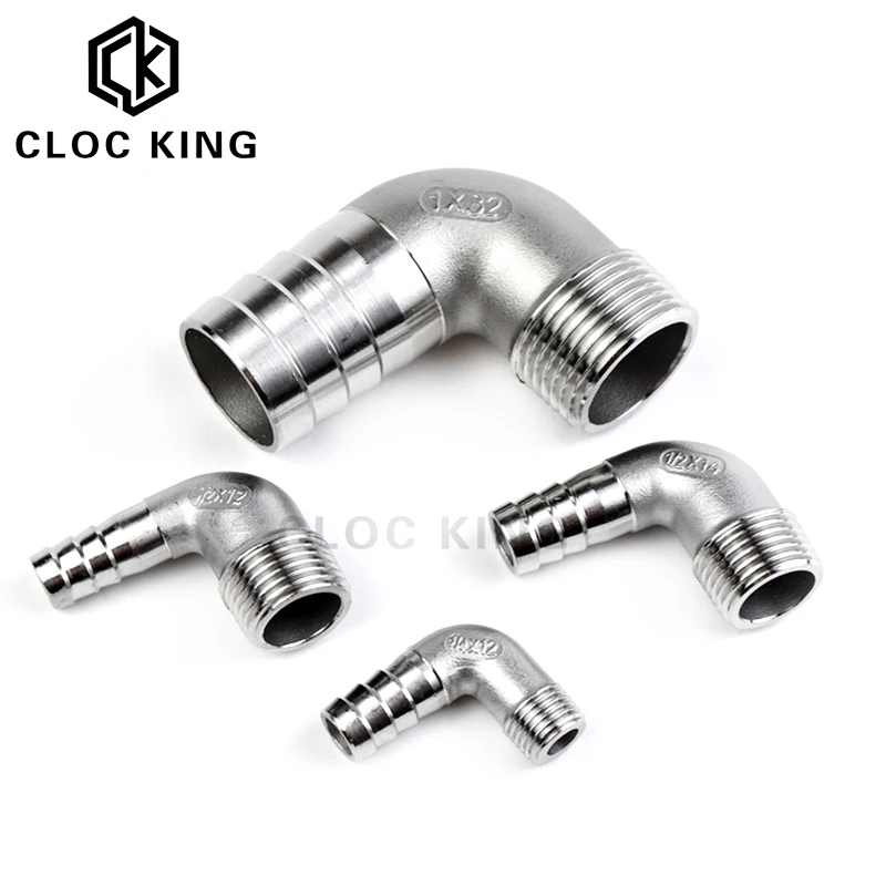 Коленчатый шланг 1/8 "1/4" 3/8 "1/2" 1 "BSPT с наружной резьбой 6/8/10/12/14/15/16/20/25/32 мм