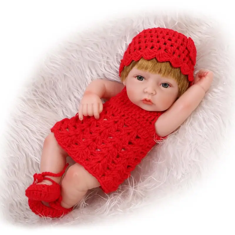 Cute Reborn Doll Red Dress Baby Bath Toy Full Silicone Body Soft Xmas Gift for Children Kid House Playing
Cute Reborn Doll Red Dress Baby Bath Toy Full Silicone Body Soft Xmas Gift for Children Kid House Playing