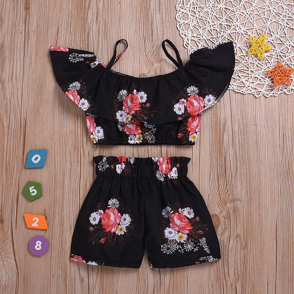 TELOTUNY Children's clothing Toddler Kids Baby Girls Sleeveless Floral Print Ruffles Suspenders Tops +Shorts Outfit Set Clothes
TELOTUNY Children's clothing Toddler Kids Baby Girls Sleeveless Floral Print Ruffles Suspenders Tops +Shorts Outfit Set Clothes