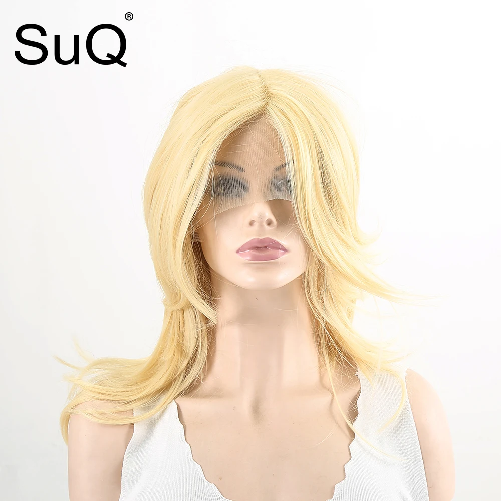 SuQ Long Blonde Wavy Hair Front Lace Wigs Synthetic Lace Front Wig For White Women High Density Heat Resistant
SuQ Long Blonde Wavy Hair Front Lace Wigs Synthetic Lace Front Wig For White Women High Density Heat Resistant