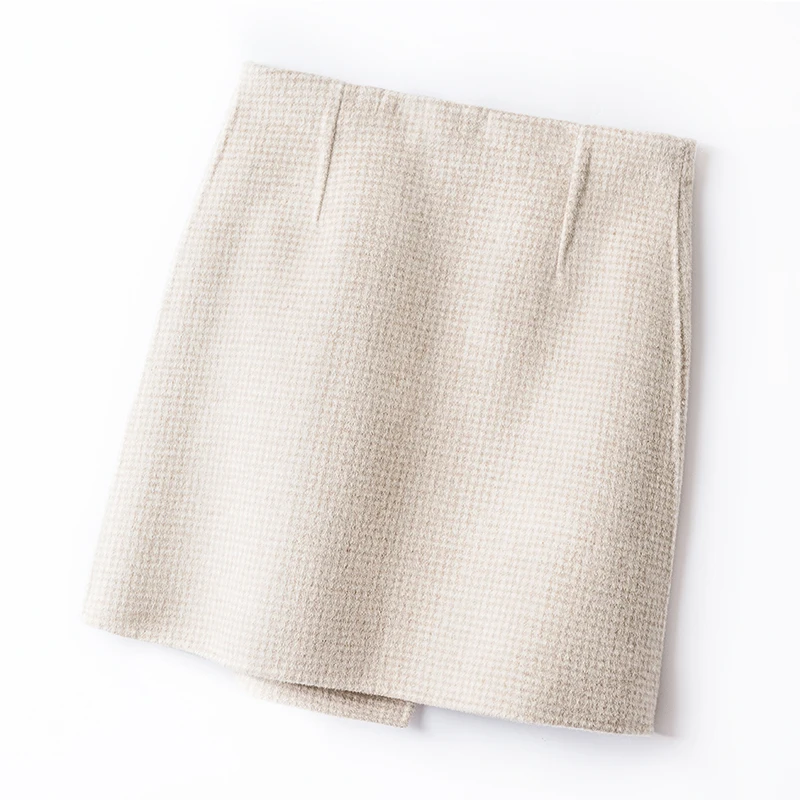 Irregular Lady woolen Skirt Female Autumn winter Sweet High Waist A-line Mini Skirt Vintage Casual Women Plaid Skirt
Irregular Lady woolen Skirt Female Autumn winter Sweet High Waist A-line Mini Skirt Vintage Casual Women Plaid Skirt
