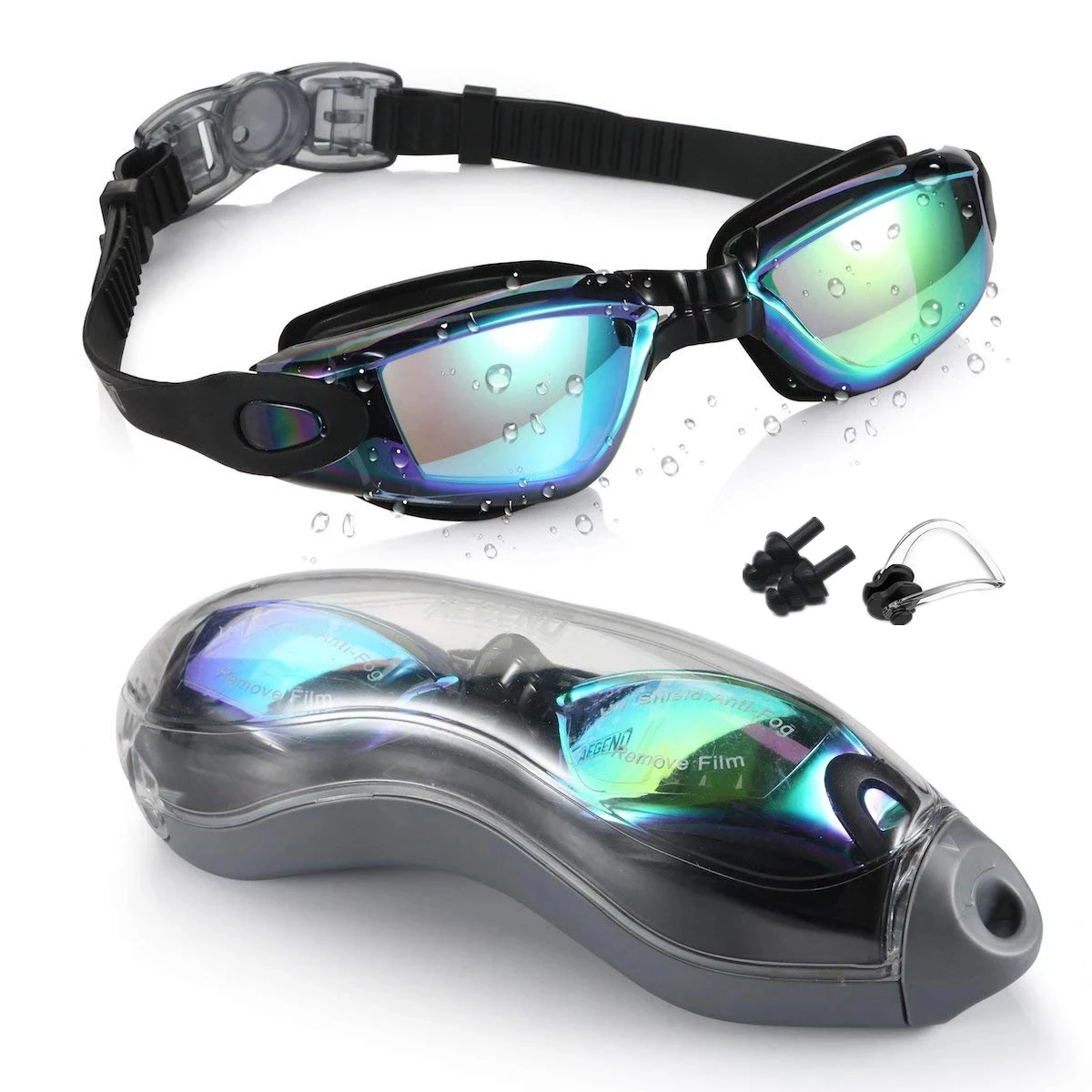 Swimming Goggles No Leaking Anti Fog UV Protection Swim glasses with Nasal clip earplug Protection Case for Adult Men Women Kids
Swimming Goggles No Leaking Anti Fog UV Protection Swim glasses with Nasal clip earplug Protection Case for Adult Men Women Kids