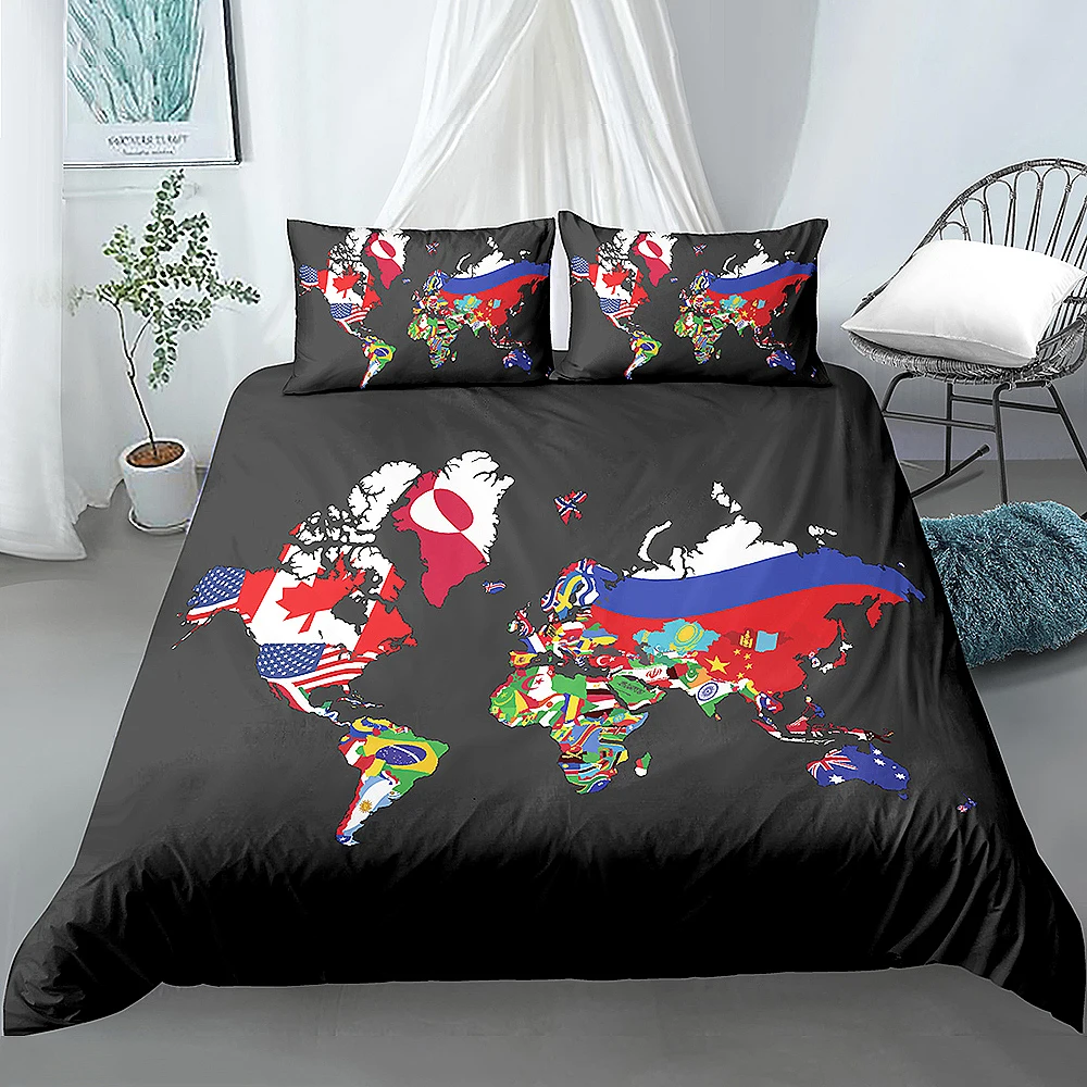 Пододеяльник с рисунком карты мира, 2/3 шт.
Пододеяльник с рисунком карты мира, 2/3 шт.