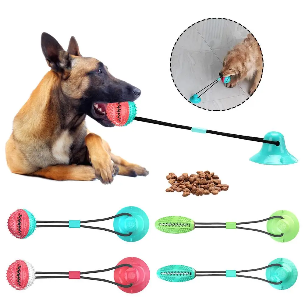 Dog Chew Toy Rope Ball with Suction Cup Teeth Cleaning Pet Puzzle Treat Food Dispensing Pet Molar Bite Toy
Dog Chew Toy Rope Ball with Suction Cup Teeth Cleaning Pet Puzzle Treat Food Dispensing Pet Molar Bite Toy