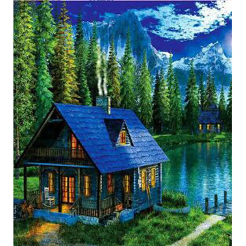 5D DIY Diamond Painting Square/Round Diamond Landscape Painting Forest Cabin Picture Cross Stitch Embroidery Decoration TX073
5D DIY Diamond Painting Square/Round Diamond Landscape Painting Forest Cabin Picture Cross Stitch Embroidery Decoration TX073