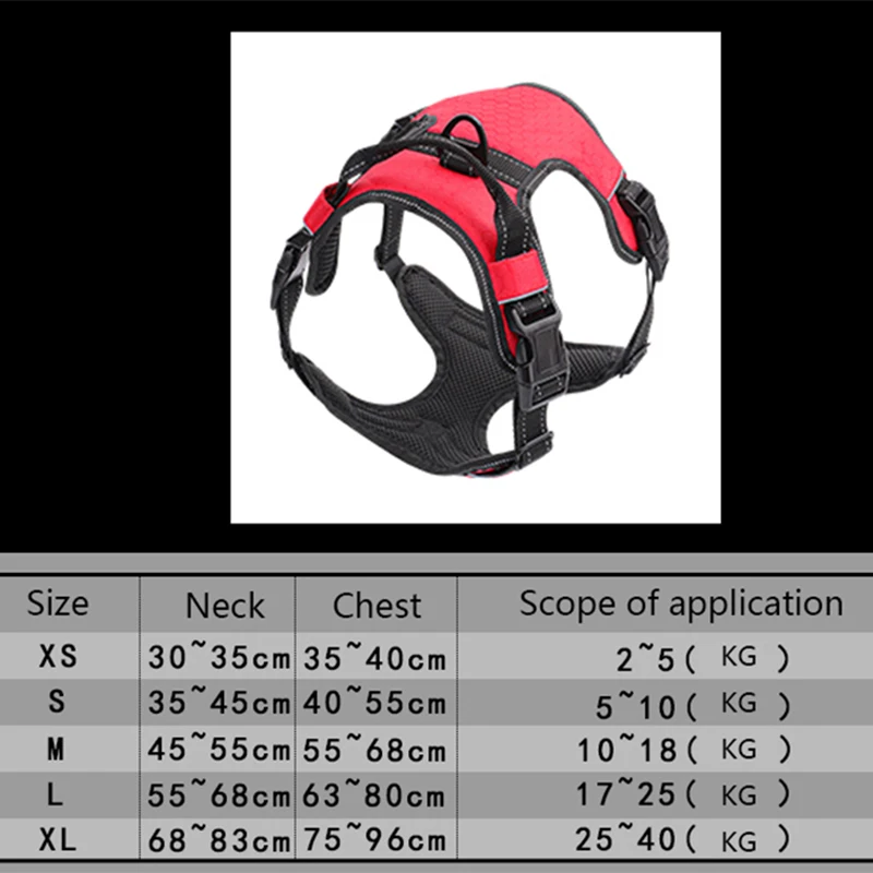 Reflective Dog Harness with Leash Set Breathable Mesh Dog Chest Strap Adjustable Dog Harness Vest For Medium Dog Pet Products
Reflective Dog Harness with Leash Set Breathable Mesh Dog Chest Strap Adjustable Dog Harness Vest For Medium Dog Pet Products
