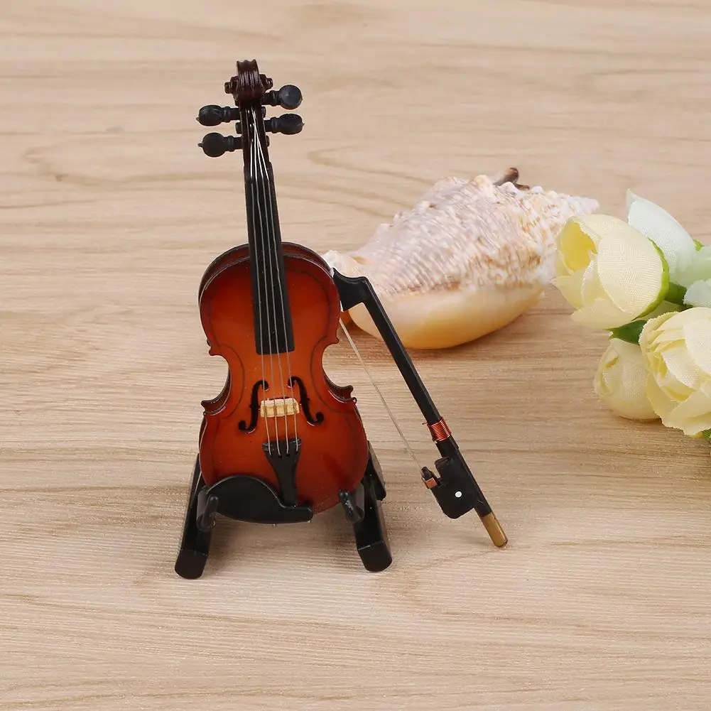 Music Musical Instrument Violin Practical Toy Wooden Children Learning Elegant Miniature Gift with Stand
Music Musical Instrument Violin Practical Toy Wooden Children Learning Elegant Miniature Gift with Stand