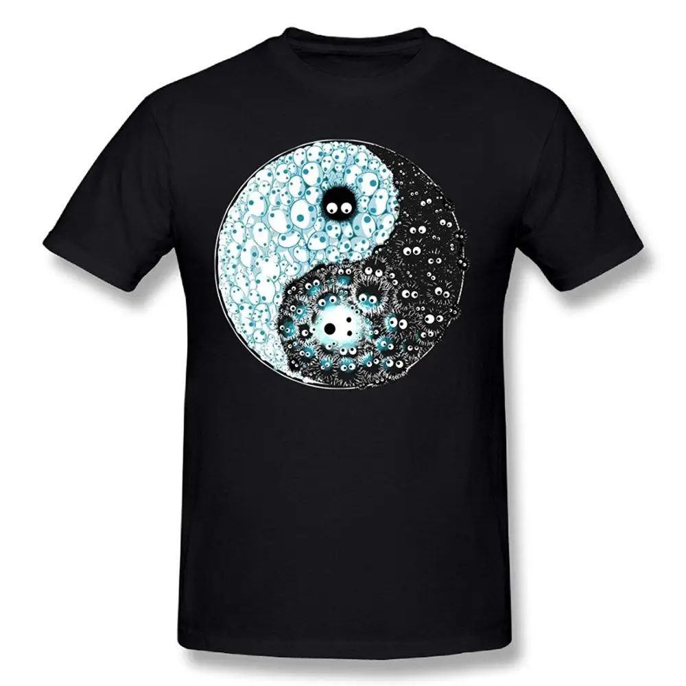 Hot Sale 100% cotton Men's Spirited Away Yin Yang Charcoal Short Sleeves T Shirts Black Tee shirt
Hot Sale 100% cotton Men's Spirited Away Yin Yang Charcoal Short Sleeves T Shirts Black Tee shirt