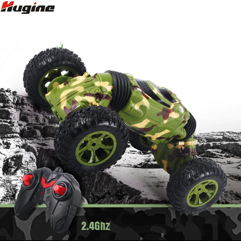Dollox Hugine Радиоуправляемый автомобиль 2 4G 4CH трюки Дрифт деформация багги Rock Crawler Roll