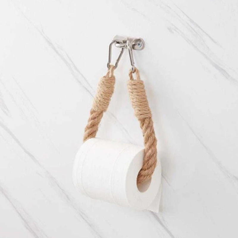 3 Hemp Rope Creative Roll Holders Perforated Toilet Toilet Paper Storage Paper Holder
3 Hemp Rope Creative Roll Holders Perforated Toilet Toilet Paper Storage Paper Holder