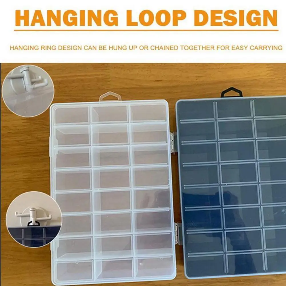 Practical 24 Grids Compartment Plastic Storage Box Jewelry Organizer Box Screw Bead Display Container Storage Earring Holde P5R4
Practical 24 Grids Compartment Plastic Storage Box Jewelry Organizer Box Screw Bead Display Container Storage Earring Holde P5R4