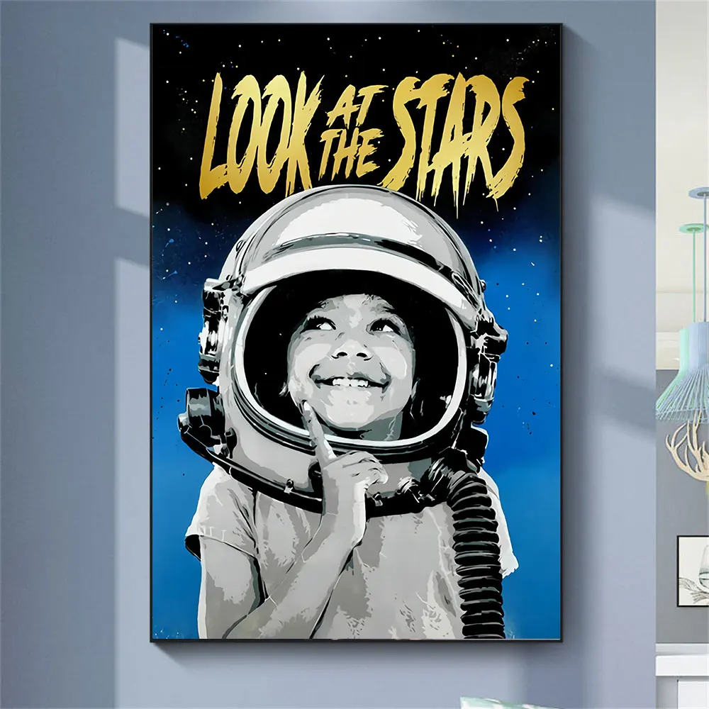 Boy Look At The Stars Wall Art Poster Print On Canvas Painting Modern Picture for Nordic Living Room Home Decor Caudros No Frame 
Boy Look At The Stars Wall Art Poster Print On Canvas Painting Modern Picture for Nordic Living Room Home Decor Caudros No Frame