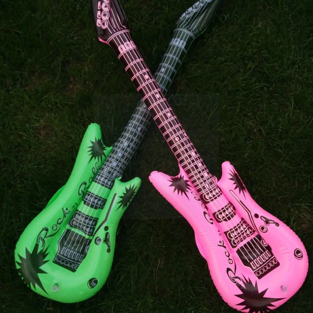 95cm Inflatable Guitar Toy Pvc Stage Props Children's Inflatable Party Accessories Multi-color Show Large Simulation Instru T9B6
95cm Inflatable Guitar Toy Pvc Stage Props Children's Inflatable Party Accessories Multi-color Show Large Simulation Instru T9B6
