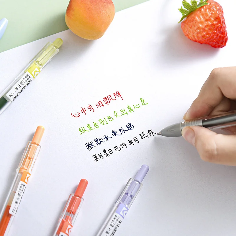 6Pcs/set Creative Candy Colors Gel Pen Kawaii Highlighter Pens For Kids School Office Stationery Supplies
6Pcs/set Creative Candy Colors Gel Pen Kawaii Highlighter Pens For Kids School Office Stationery Supplies