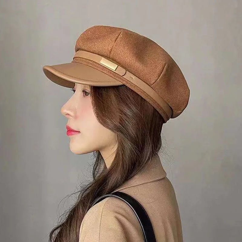 MAXSITI U 2021 New Wool Blend Flat Octagonal Hat For Women fashion PU Patchwork Vintage Design high quality Artist hat Cap
MAXSITI U 2021 New Wool Blend Flat Octagonal Hat For Women fashion PU Patchwork Vintage Design high quality Artist hat Cap