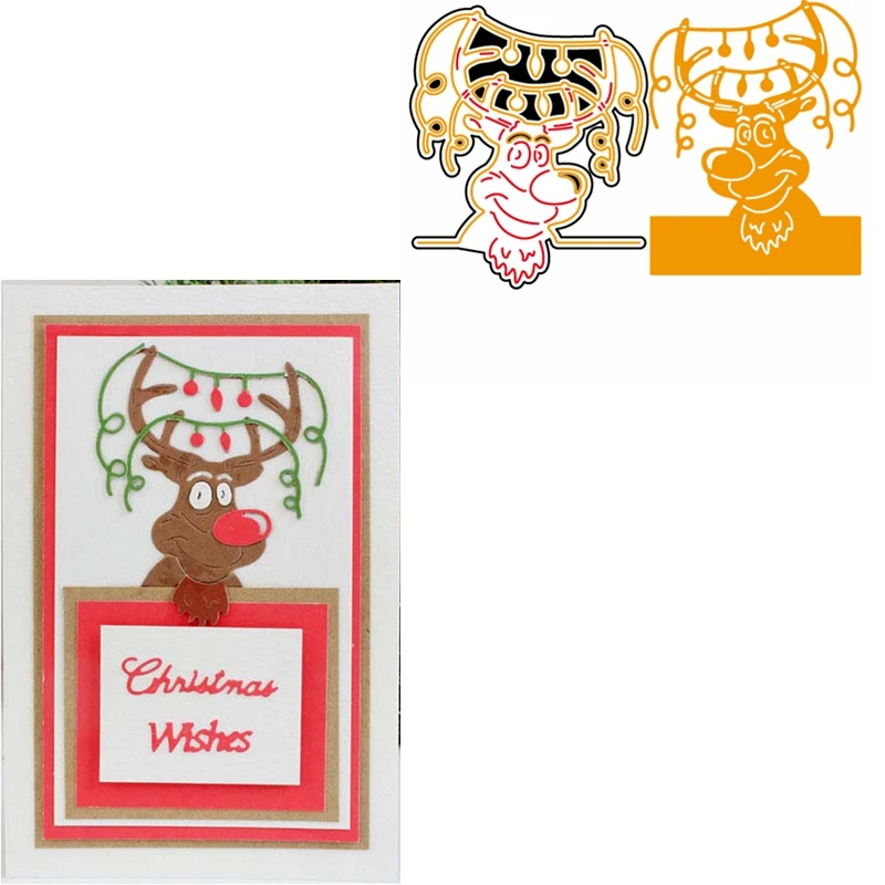 Cartoon Deer Die Cuts For Card Making Xmas Deer Metal Cutting Dies Scrapbooking Stencils Decoration New 2019
Cartoon Deer Die Cuts For Card Making Xmas Deer Metal Cutting Dies Scrapbooking Stencils Decoration New 2019