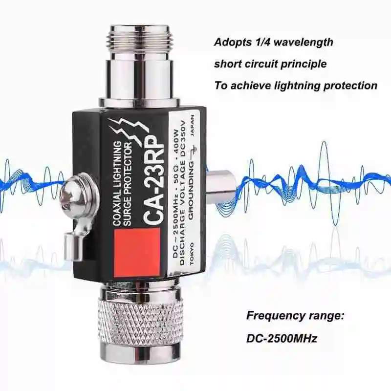 Wifi Arrester CA-23RP Walkie Talkie Repeater Base Station Antenna N Male to N Female Coaxial Diamond Surge Protector
Wifi Arrester CA-23RP Walkie Talkie Repeater Base Station Antenna N Male to N Female Coaxial Diamond Surge Protector