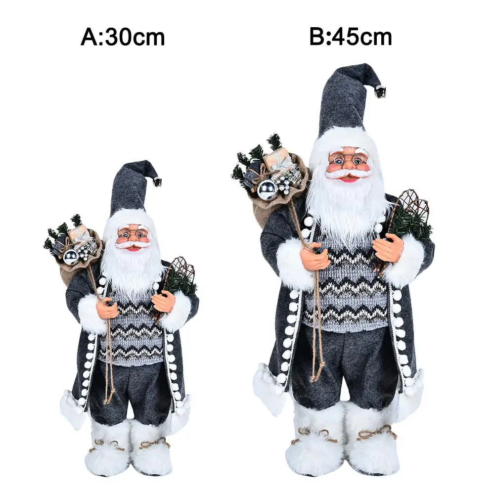Santa Claus Doll Children New Year Christmas Gift Shopping Mall Home Christmas Decoration Gray Robe Santa Claus Doll Ornament
Santa Claus Doll Children New Year Christmas Gift Shopping Mall Home Christmas Decoration Gray Robe Santa Claus Doll Ornament
